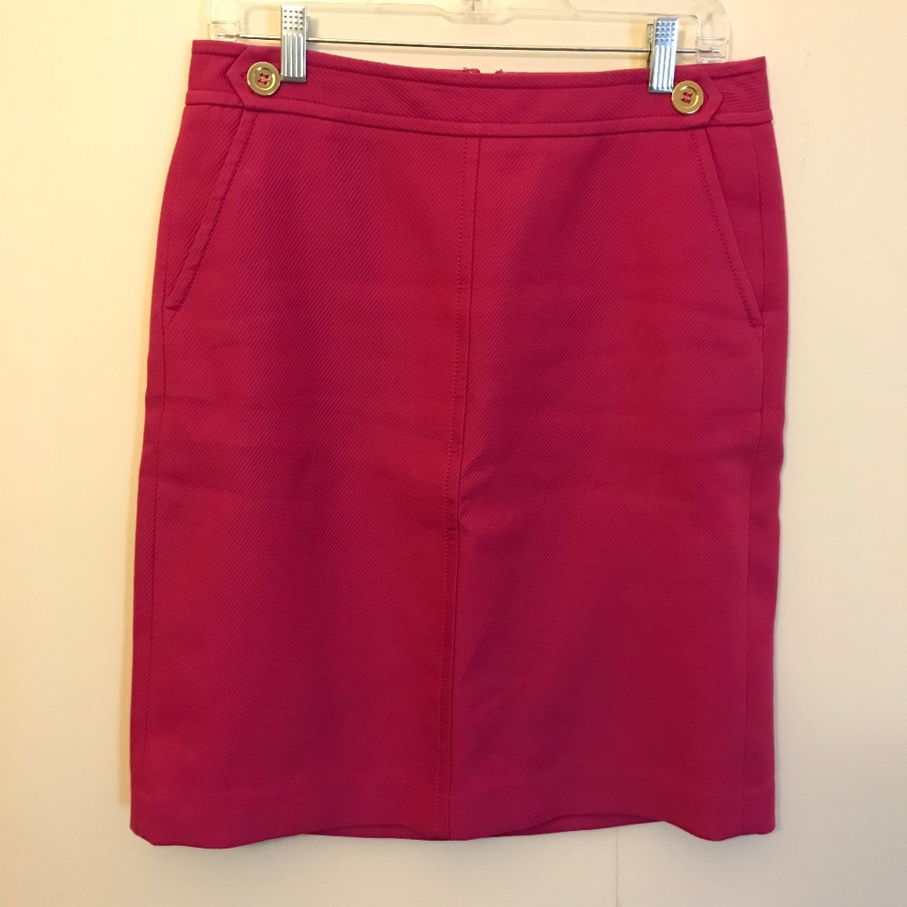 2/$25 Talbots Hot Pink Pencil Skirt | Women's 8